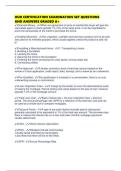 HUD CERTIFICATION EXAMINATION SET QUESTIONS AND ANSWERS GRADED A&plus;