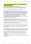 HUD CERTIFICATION CORE EXAM TEST QUESTIONS AND ANSWERS GRADED A&plus;