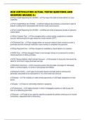 HUD CERTIFICATION ACTUAL TESTED QUESTIONS AND ANSWERS GRADED A&plus;