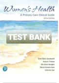 Test Bank Complete&lowbar; Women's Health&colon; A Primary Care Clinical Guide 5th Edition&comma; By Diane Schadewald&comma; Ursula Pritham&comma; Ellis Youngkin&comma; Marcia Davis&comma; Catherine Juve All Chapters 1-26&vert; Latest Edition With Verified Answers&vert; Grade A&plus;
