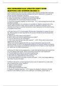 HESI FUNDAMENTALSC UPDATED SCRIPT EXAM QUESTIONS AND ANSWERS GRADED A&plus;