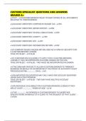 CUSTOMS SPECIALIST QUESTIONS AND ANSWERS GRADED A&plus;