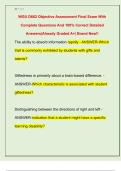 WGU D662 Objective Assessment Final Exam With  Complete Questions And 100&percnt; Correct Detailed  Answers&vert;Already Graded A&plus;&vert; Brand New&excl;&excl;