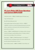 FL Laws&sol;Rules DH Exam Questions and Answers 100&percnt; PASS
