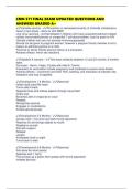 CMN 571 FINAL EXAM UPDATED QUESTIONS AND ANSWERS GRADED A&plus;