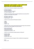 MANAGING CLOUD SECURITY STUDY GUIDE EXAM QUESTIONS AND ANSWERS GRADED A&plus;