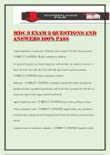 MDC 3 EXAM 2 QUESTIONS AND ANSWERS 100&percnt; PASS
