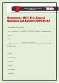 Rasmussen - MDC III - Exam 2 Questions and Answers 100&percnt; PASS