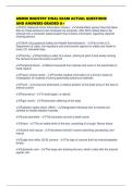 ABMDI REGISTRY FINAL EXAM ACTUAL QUESTIONS AND ANSWERS GRADED A&plus;