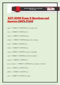 KIN 2509 Exam 2 Questions and Answers 100&percnt; PASS