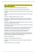 GPC F COMPREHENSIVE EXAM UPDATED QUESTIONS AND ANSWERS GRADED A&plus;