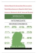 Solution Manual For Intermediate Microeconomics Ninth Edition Instructor&rsquo;s Manual by Hal R&period; Varian Answers to Workouts by Hal R&period; Varian and Theodore C&period; Bergstrom&vert;&vert;latest2026