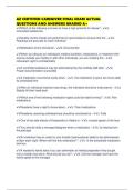 AZ CERTIFIED CAREGIVER FINAL EXAM ACTUAL QUESTIONS AND ANSWERS GRADED A&plus;