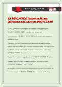 VA DEQ SWM Inspector Exam Questions and Answers 100&percnt; PASS