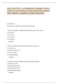 ACLS POST TEST 1&ndash;4&comma; &vert; PRESENTED IN ORDER&comma; &vert; WITH A TOTAL OF 50 MULTIPLE-CHOICE QUESTIONS &lpar;MCQS&rpar; AND CORRECT ANSWERS &vert; CLEARLY INDICATED  &vert; 2026 UPDATE