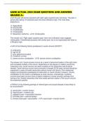 SAEM ACTUAL 2026 EXAM QUESTIONS AND ANSWERS GRADED A&plus;