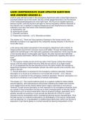 SAEM COMPREHENSIVE EXAM UPDATED QUESTIONS AND ANSWERS GRADED A&plus;