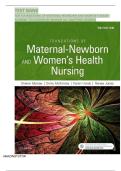 TEST BANK FOR FOUNDATIONS OF MATERNAL-NEWBORN AND WOMEN&rsquo;S HEALTH NURSING 7TH EDITION BY MURRAY  &comma; All Chapters &comma; Graded A&plus;