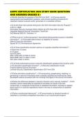 SAPPC CERTIFICATION 2026 STUDY GUIDE QUESTIONS AND ANSWERS GRADED A&plus;