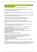 SAPPC CERTIFICATION 2026 TEST PAPER QUESTIONS AND ANSWERS GRADED A&plus;