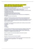 SAPPC CERTIFICATION UPDATED EXAM SCRIPT QUESTIONS AND ANSWERS GRADED A&plus;