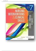 Test Bank For Nursing Interventions & Clinical Skills 7th Edition &lpar; Patricia A&period; Potter&comma; 2019&rpar; All Chapters 1-32&vert; Latest Edition