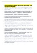MICHIGAN STATE BRAKES 2026 EXAM QUESTIONS AND SOLUTIONS RATED A&plus;