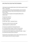 WFG PRACTICE QUESTIONS AND ANSWERS