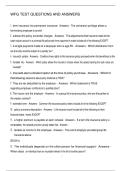 WFG TEST QUESTIONS AND ANSWERS