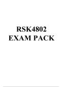 RSK4802 EXAM PACK 2026