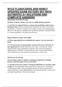 NYLE FLASHCARDS 2026 NEWLY UPDATED EXAM VICTORY SET WITH AUTHENTIC A&plus; SOLUTIONS AND COMPLETE ANSWERS