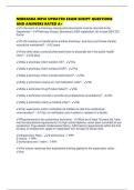 NEBRASKA MPJE UPDATED EXAM SCRIPT QUESTIONS AND ANSWERS RATED A&plus;
