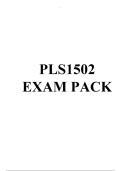 PLS1502 EXAM PACK 2026