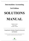 Complete Solutions Manual &mdash; Intermediate Accounting&comma; 3rd Edition &mdash; Elizabeth A&period; Gordon &mdash; ISBN 9780136946694 &mdash; &lpar;All Chapters Covered 1&ndash;22&comma; Solutions Included&rpar;