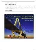 Solution Manual for Analysis for Financial Management &lpar;The Mcgraw-hill in Finance&comma; Insurance&comma; and Real Estate&rpar; 13th Edition by Robert C&period; Higgins &comma; ISBN&colon; 9781260772364 &vert;All Chapters Included&vert; Guide A&plus;