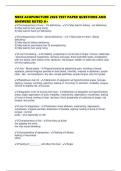 NBCE ACUPUNCTURE 2026 TEST PAPER QUESTIONS AND ANSWERS RATED A&plus;