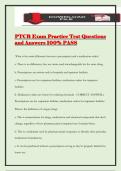 PTCB Exam Practice Test Questions and Answers 100&percnt; PASS