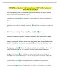 ACVREP-Exam Questions with Correct Answers 100&percnt; Verified