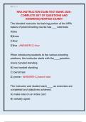 NRA INSTRUCTOR EXAM TEST BANK 2026&ndash;  COMPLETE SET OF QUESTIONS AND  ANSWERS&vert;&vert;VERIFIED EXAM&excl;&excl;&excl; 