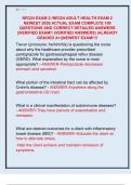 NR324 EXAM 2 &sol;NR324 ADULT HEALTH EXAM 2  NEWEST 2026 ACTUAL EXAM COMPLETE 100  QUESTIONS AND CORRECT DETAILED ANSWERS  &vert;&vert;VERIFIED EXAM&excl;&excl; &lpar;VERIFIED ANSWERS&rpar; &vert;ALREADY  GRADED A&plus;&vert;&vert;NEWEST EXAM&excl;&excl;&excl;&excl; 