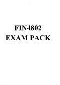 FIN4802 EXAM PACK 2026