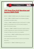 FIT Exam Prep IAAI Questions and Answers 100&percnt; PASS