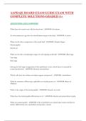 AAPD QE BOARD EXAM GUIDE EXAM WITH COMPLETE SOLUTIONS GRADED A&plus;