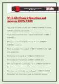 NUR 514 Exam 2 Questions and Answers 100&percnt; PASS