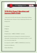 NUR 514&colon; Exam 1 Questions and Answers 100&percnt; PASS
