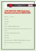 COP 3330 FSU Mills Final Exam Questions and Answers 100&percnt; PASS