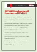 COP3330 Exam Questions with Correct Answers 100&percnt; PASS