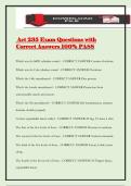 Act 235 Exam Questions with Correct Answers 100&percnt; PASS