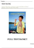 TEST BANK &ndash; Anatomy & Physiology by McKinley&comma; O&rsquo;Loughlin & Bidle High-Yield Exam Questions &vert; All Chapters Included &vert; Graded A&plus;