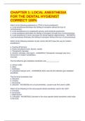 CHAPTER 1&colon; LOCAL ANESTHESIA FOR THE DENTAL HYGIENIST CORRECT 100&percnt;